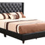 Upholstered Nailhead Trim Chic Bed