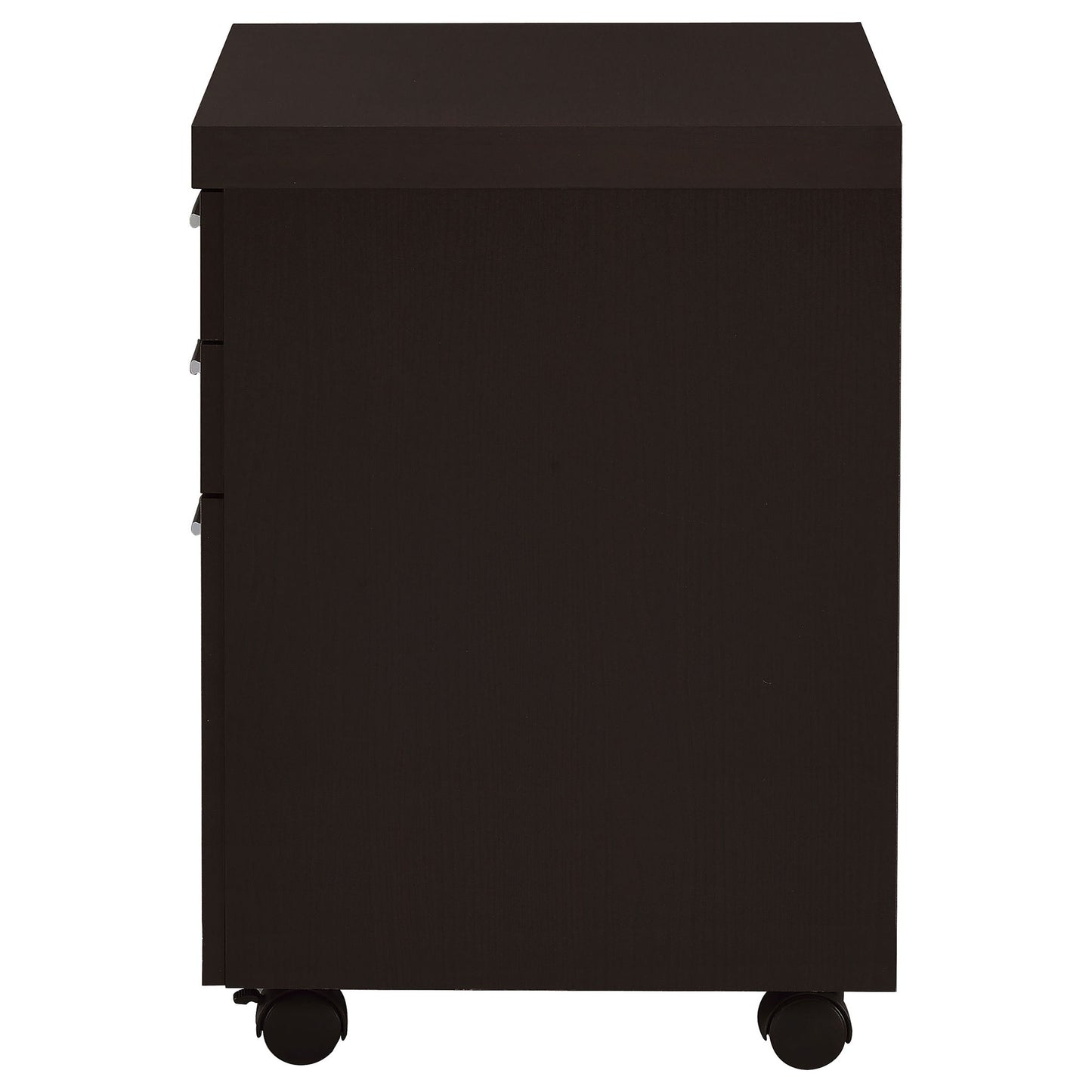 3 Drawer File Cabinetб Compact Office Storage For Home - Brown