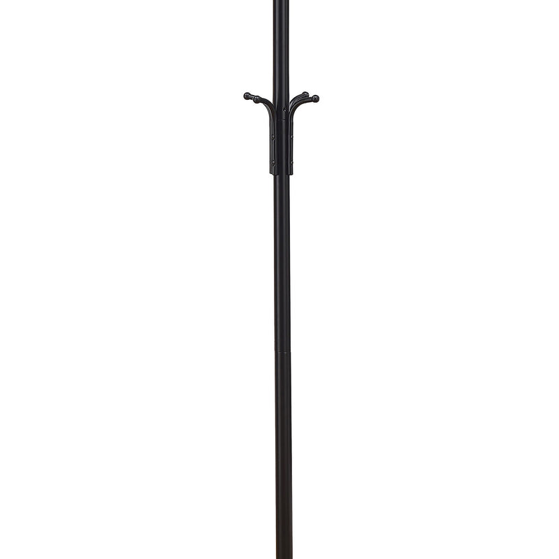 Coat Rack With 3 Tier Hooks For Entryway - Black