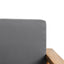 Outdoor Club Chair, Patio Chair With Teak Acacia Wood Frame - Dark Gray