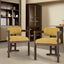 Stylish Indoor Upholstered Wood Dining Chair (Set of 2)