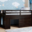 Loft Bed With Cabinet And Shelf