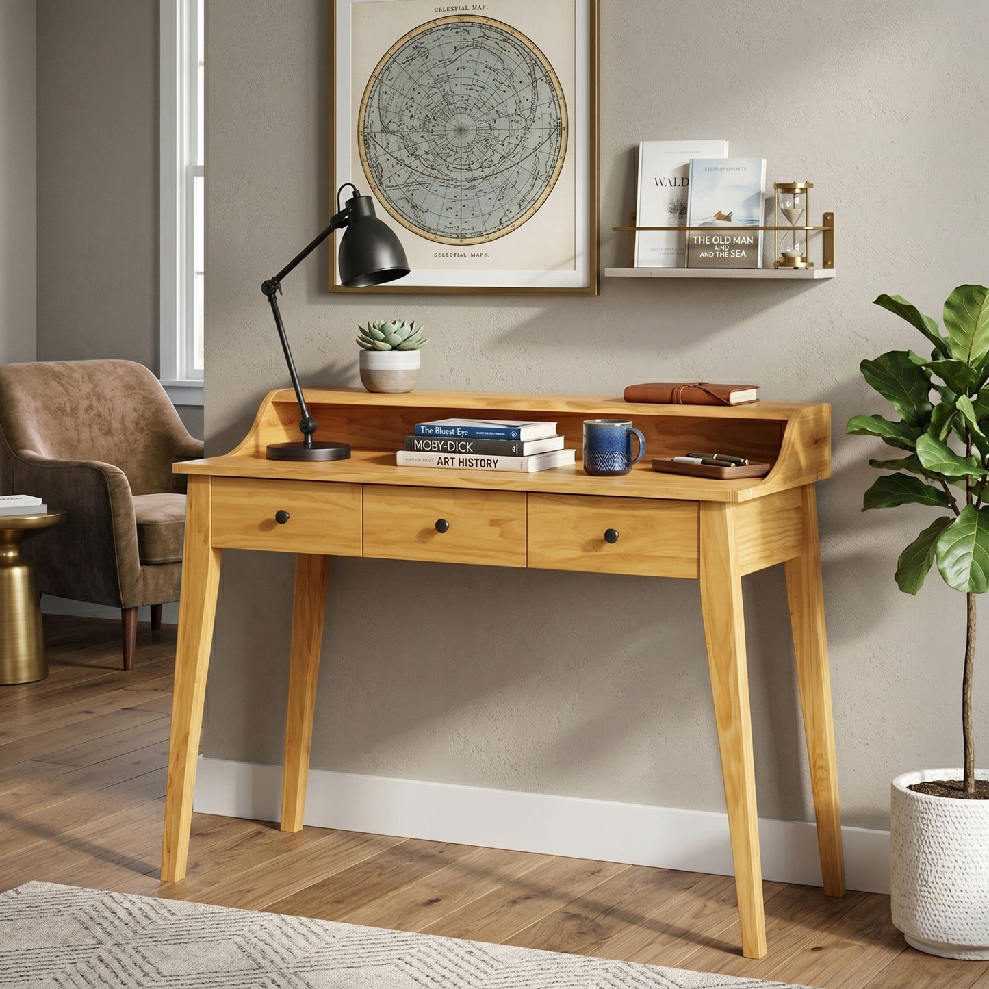 Modern Console Table With Drawers