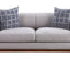 Pelton - Loveseat With 2 Toss Pillows - Walnut