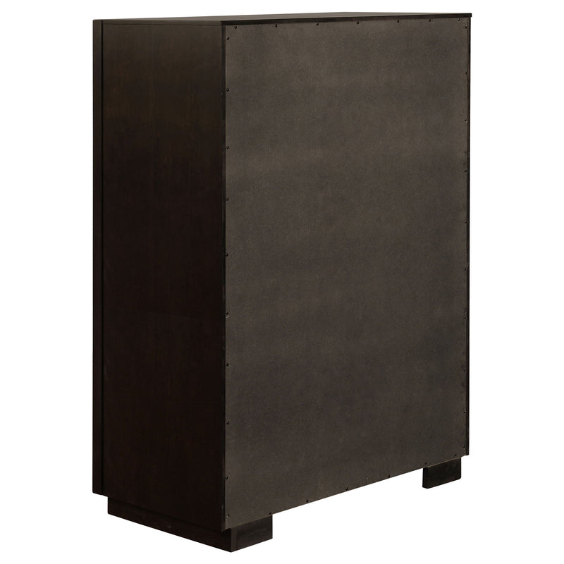 Prescott - 5 Drawer Chest - Brown