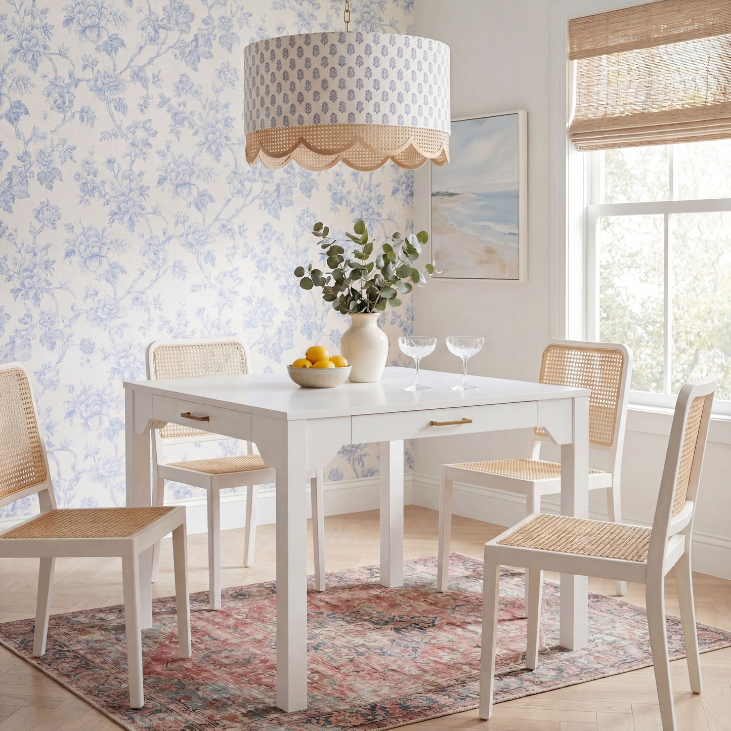 Alleyville - Square Dining Table With Storage Drawer - White