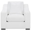 Chelan - Upholstered Sloped Arm Accent Chair - White