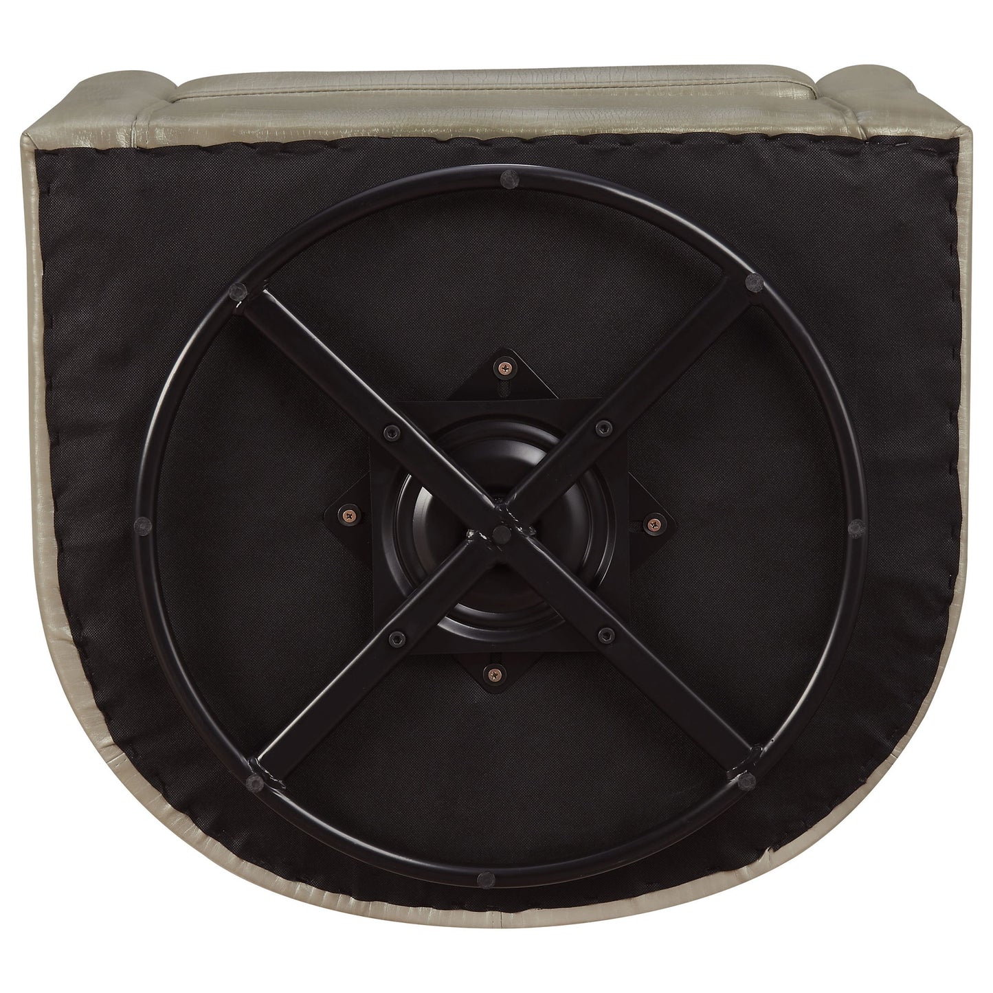 Swivel Armchair With Barrel-Back Design