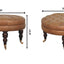 Buffalo - Round Ottoman With Castor Legs - Brown