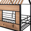 Loft Bed With Roof, Window, Guardrail, Ladder