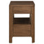 Verona - 2 Drawer Bedside Table With Hidden Storage - Walnut