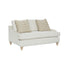 Loveseat Reversable Cushion With 2 Pillows - Off White