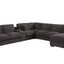Celine - Corner Sectional Sofa With Right Facing Chaise, Cupholders, And Charging Ports - Gray