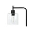 Lighting, Table Lamp, USB Port Included, Glass Shade, Modern - Black