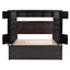 Bed With All In One Cabinet, Shelf And Sockets, Twin Long Trundle