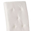 Carter - 5 Tuft Dining Chair With Button Tufted Backrest And Espresso Legs - Ivory