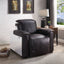 Misezon - Top Grain Leather Power Motion Recliner - Dark Brown