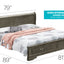 Upholstered Panel Sleigh Bed Design
