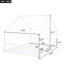 Metal House Bed