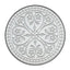 Outdoor Round Side Table With Mosaic Style Top And Curved Iron Legs