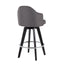 Ahoy - Contemporary Fixed Height Counter Stool With Round Footrest (Set of 2)