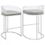 Mello - Upholstered Bar Chair (Set of 2) - Gray