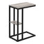 Accent Table, C - Shaped, Marble Look Contemporary & Modern Convenient Design