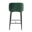 Fran - Pleated Waves Contemporary Fixed Height Counter Stool (Set of 2)