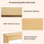 Fluted Console Table With Semi Circular Drawers - Natural