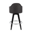 Ahoy - Contemporary Fixed Height Counter Stool With Round Footrest (Set of 2)