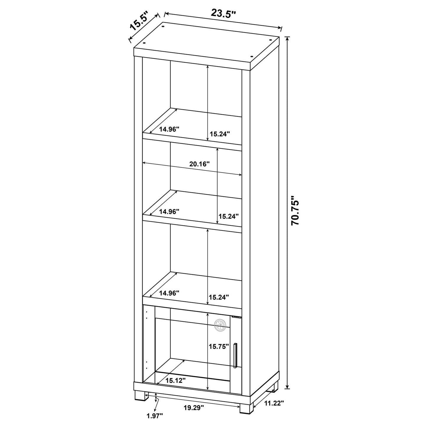 Arnaud - 3 Piece TV Stand Set With Storage - Black