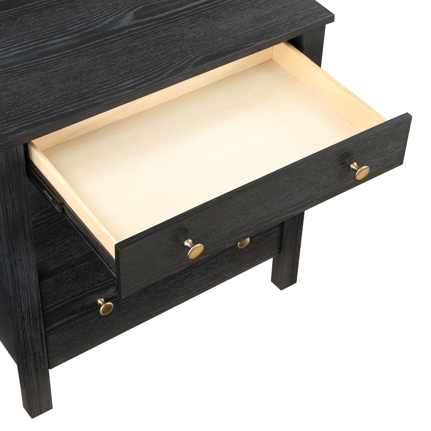 Danielle - 2 Drawer Nightstand - Black