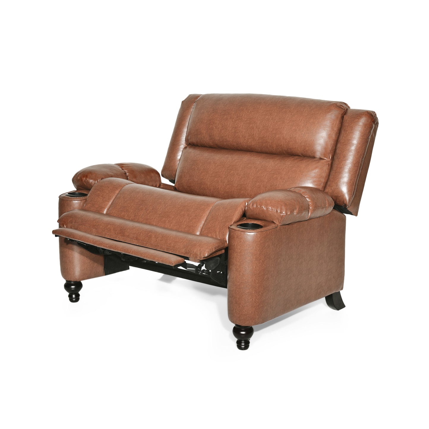Tufted Design Wide Manual Recliner Chair