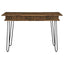 Writing Desk With 4 Hidden Storages - Brown