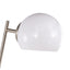 Eileen - Contemporary Floor Lamp - Nickel / White