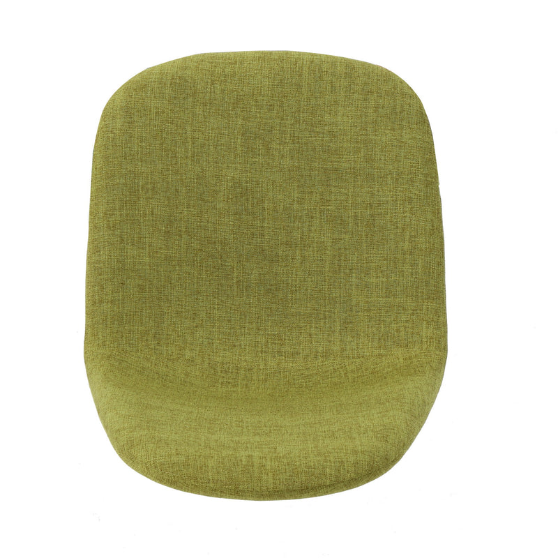 Modern Minimalist Fabric Dining Chair With Iron Legs