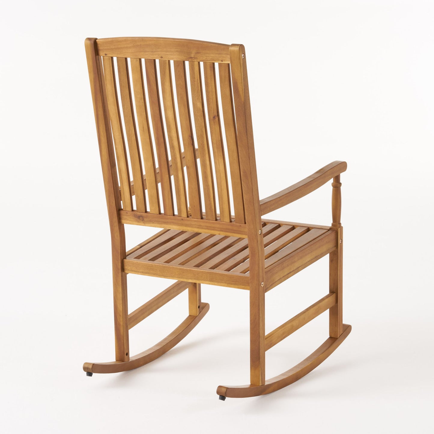 Muse - Outdoor Acacia Rocking Chair With Slat Design - Teak