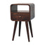 Mini Curve Open Bedside Nightstand