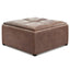 Avalon - Square Coffee Table, Storage Ottoman