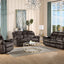 Zubaida - Two Tone Recliner Sofa With USB Port Drop Down Table