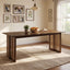 Dining Table With Rattan Accents