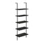 Bookshelf, Bookcase, Etagere, Ladder, 5 Tier, For Office, Marble Look Contemporary & Modern
