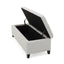 Upholstered Storage Ottoman Bench, Foot Rest For Bedroom