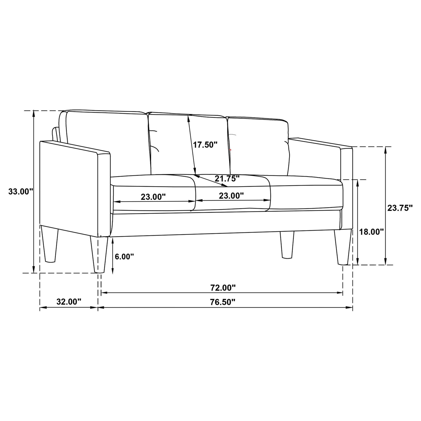 Farallone - Track Arm Sofa Set