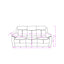 Blanche - Reclining Set With LED Lights, Speaker