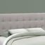 Queen Size, Bed Headboard Only, Upholstered, Durable Construction - Gray