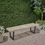 Intrinsic - Outdoor Dining Bench With Slat Top