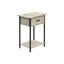 Contemporary 2 Tier Accent Table With Storage Drawer
