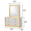 Obsession - Square Mirror - White