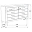 Bren - 8 Drawer Dresser With Pull Handles - Rustic